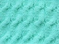 Turquoise, mint pattern knitted Royalty Free Stock Photo
