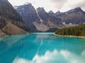 Turquoise Moraine Lake in the Summer