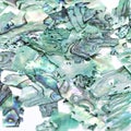 Turquoise natural gemstone nacre seashells close-up, beautiful texture of gemstone Royalty Free Stock Photo