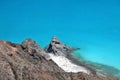 Turquoise ocean, beautiful cliff and white sand beach