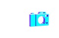 Turquoise Photo camera icon isolated on white background. Foto camera icon. Minimalism concept. 3d illustration 3D Royalty Free Stock Photo
