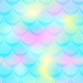 Turquoise pink mermaid background. Pastel iridescent background.