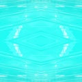 Turquoise plastic surface with white highlights and diagonal lines. Beautiful seamless mirrored turquoise background. Royalty Free Stock Photo