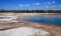 Turquoise Pool in the Midway Geyser Basin in Yellowstone National Park in Wyoming Royalty Free Stock Photo