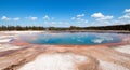 Turquoise Pool in the Midway Geyser Basin in Yellowstone National Park in Wyoming Royalty Free Stock Photo