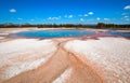 Turquoise Pool in the Midway Geyser Basin in Yellowstone National Park in Wyoming Royalty Free Stock Photo