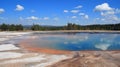 Turquoise Pool in the Midway Geyser Basin in Yellowstone National Park in Wyoming Royalty Free Stock Photo