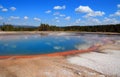 Turquoise Pool in the Midway Geyser Basin in Yellowstone National Park in Wyoming Royalty Free Stock Photo