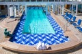 Empty pool of a luxury Cruise Liner