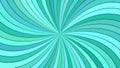 Turquoise psychedelic abstract striped spiral background design from curved rays Royalty Free Stock Photo
