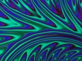 Turquoise purple and blue flowing fractal Royalty Free Stock Photo