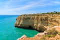 Turquoise sea and cliff rocks Royalty Free Stock Photo