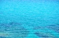 Turquoise sea surface with small waves