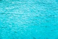 Turquoise sea water surface. Abstract textrured natural background with lot space for text. Template for design. Royalty Free Stock Photo