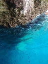 turquoise sea water, volcanic rocks and blue water, Sicilian sea, clear blue sea water, Ionian sea