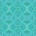 Turquoise seamless abstract hypnotic curved stripe pattern background Royalty Free Stock Photo