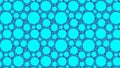 Turquoise Seamless Circle Pattern Vector