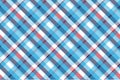 Turquoise seamless pattern check plaid fabric texture madras Royalty Free Stock Photo