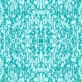 Turquoise seamless texture. Aquamarine abstraction with symmetrical, mirror patterns. Bends, vertical cracks.