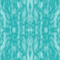 Turquoise seamless texture. Aquamarine abstraction with symmetrical, mirror patterns. Liquid texture on a blue background