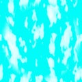 Turquoise seamless texture. Background with aquamarine spotted abstraction. Spots of blue paint on a white background