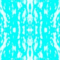 Turquoise seamless texture. Symmetrical mirror background with blue spotted abstraction. Spots of aquamarine