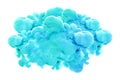 Turquoise smoke on a white background. 3d illustration, 3d rendering Royalty Free Stock Photo