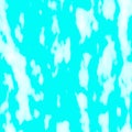 Turquoise, spotted abstraction with texture. Spots of turquoise paint on a white background