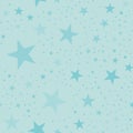 Turquoise stars pattern on light blue background.