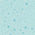 Turquoise stars pattern on light blue background.