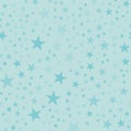 Turquoise stars pattern on light blue background.
