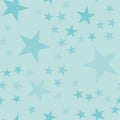 Turquoise stars pattern on light blue background.