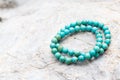 The Turquoise stone bracelet Royalty Free Stock Photo