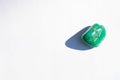 Turquoise stone on white background