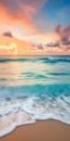 Turquoise Sunrise On The Beach: A Romantic Afro-caribbean Fine Art Photography