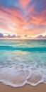 Turquoise Sunrise: Serene Seascapes In Vibrant Colors