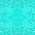 Turquoise surface with white highlights. Beautiful turquoise seamless mirror background. Slippery surface. Royalty Free Stock Photo