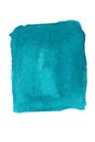 Turquoise swatch made in watercolor Royalty Free Stock Photo
