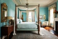 Turquoise Tranquility: Stylish Bedroom Retreat