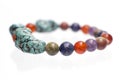 Turquoise, Unakite, lapis lazuli, Carnelian and Amethyst bracelet.