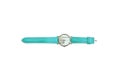 Turquoise watch on white Royalty Free Stock Photo