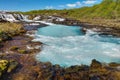 The turquoise water of Bruarfoss