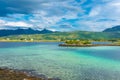 Turquoise water in Gryllefjord,  Senja Island, Norway Royalty Free Stock Photo