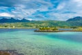 Turquoise water in Gryllefjord,  Senja Island, Norway Royalty Free Stock Photo