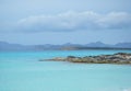 Turquoise water. Illetes beach in Formentera Royalty Free Stock Photo