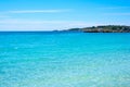Turquoise water in Le Bombarde beach in Sardinia Royalty Free Stock Photo