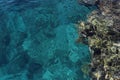 Turquoise water and multi-colored corals of the Red Sea Royalty Free Stock Photo
