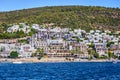 14 of September, 2017 - Turkey, Bodrum. Turquoise water near beach on Aegean coast sea Turkish resort Royalty Free Stock Photo