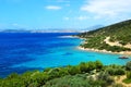 Turquoise water near beach on Turkish resort Royalty Free Stock Photo