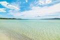 Turquoise water in Puntaldia shoreline